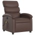 Sillón de masaje reclinable eléctrico cuero sintético