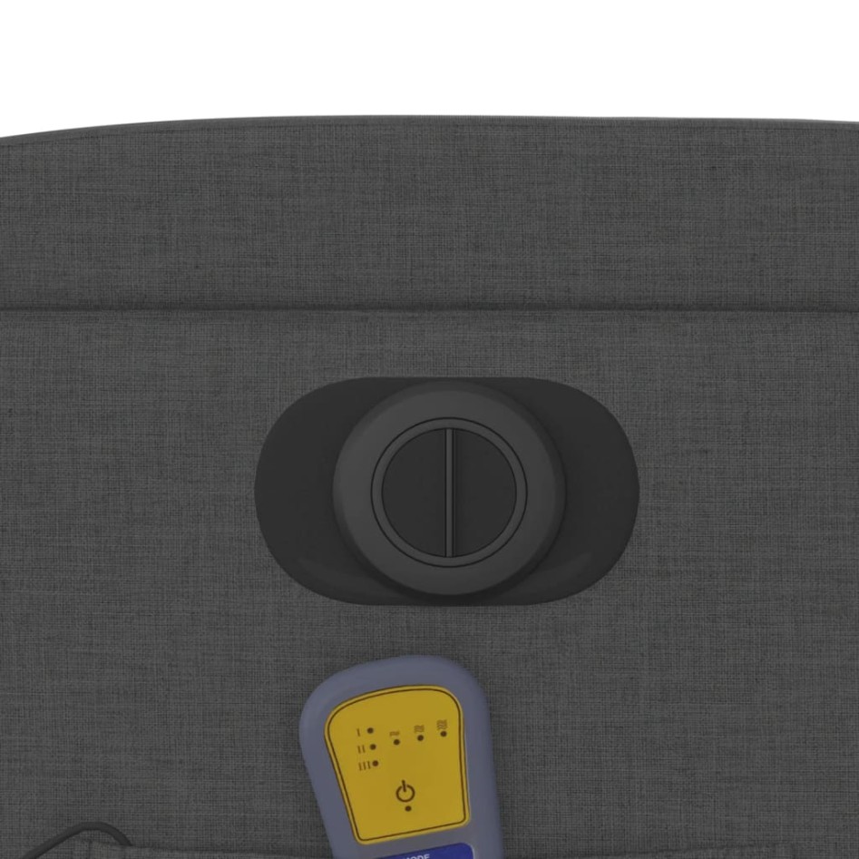 Sillón reclinable de masaje eléctrico tela gris