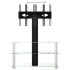 Mueble TV esquina 3 niveles para 32-70 pulgadas negro