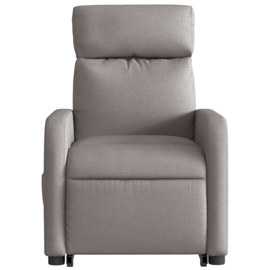 Sillón reclinable de masaje elevable tela gris