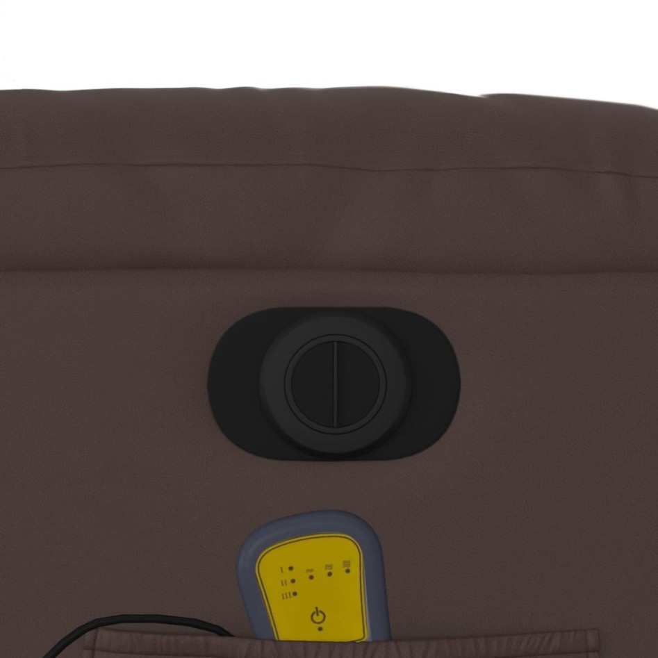 Sillón de masaje reclinable eléctrico cuero sintético