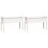 Jardineras exterior con patas 2 uds madera maciza pino