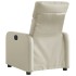 Sillón reclinable eléctrico de cuero sintético