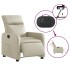 Sillón reclinable eléctrico de cuero sintético