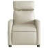 Sillón reclinable eléctrico de cuero sintético