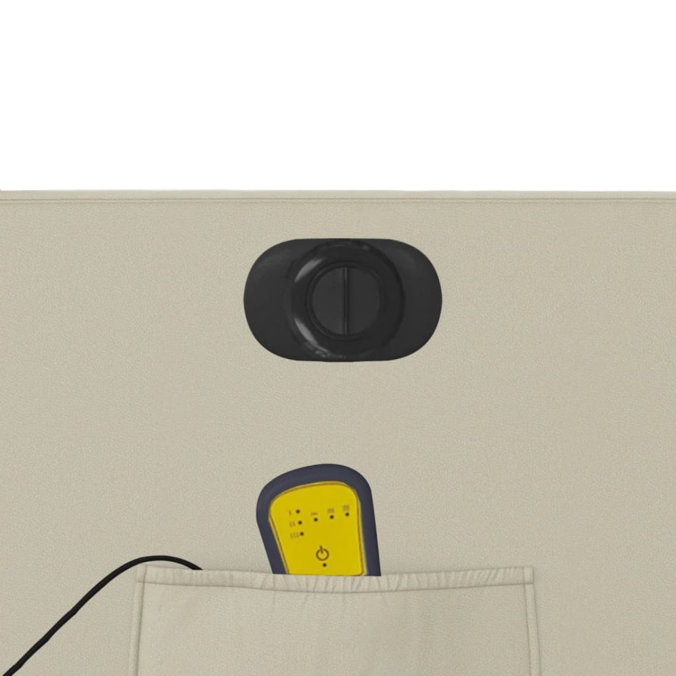 Sillón de masaje reclinable eléctrico cuero sintético