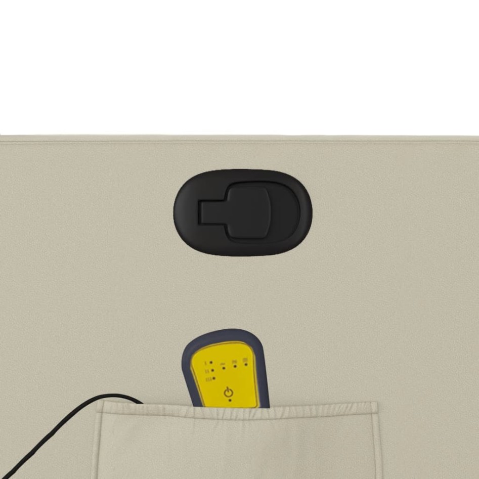 Sillón reclinable de masaje de pie cuero artificial color