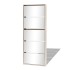 Mueble zapatero 5 cajones con espejo roble 63x17x169,5
