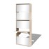 Mueble zapatero 5 cajones con espejo roble 63x17x169,5