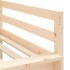 Cama alta niños con túnel madera pino blanco negro 80x200