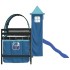Cama alta para niños con torre madera pino azul 80x200