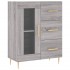 Aparador alto madera contrachapada gris sonoma 69,5x34x180