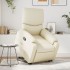 Sillón reclinable de masaje de pie cuero artificial color