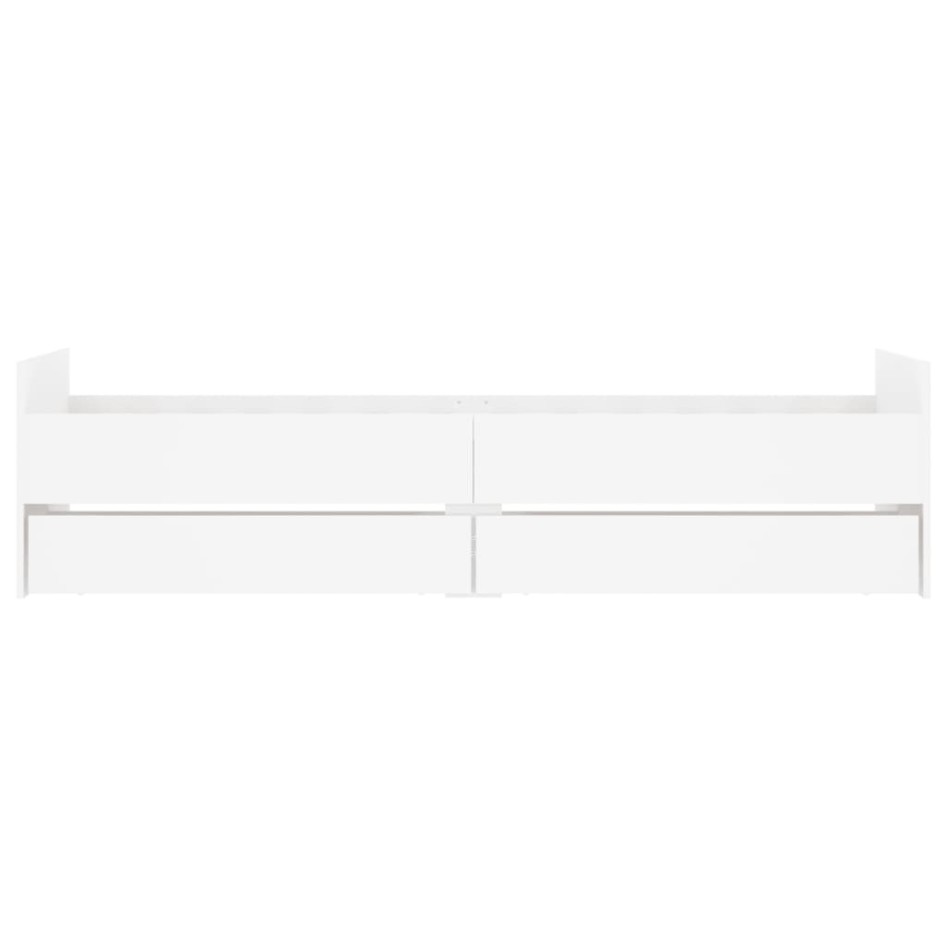 Estructura de cama con cajones blanco 100x200