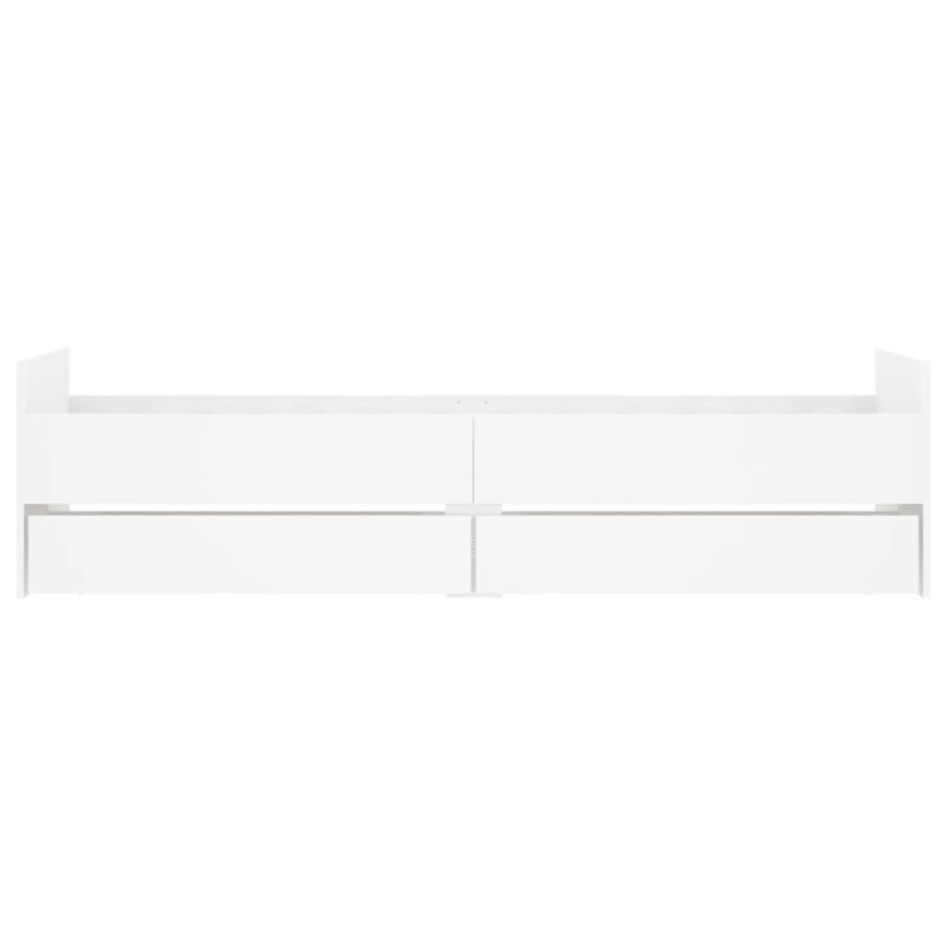 Estructura de cama con cajones blanco 75x190