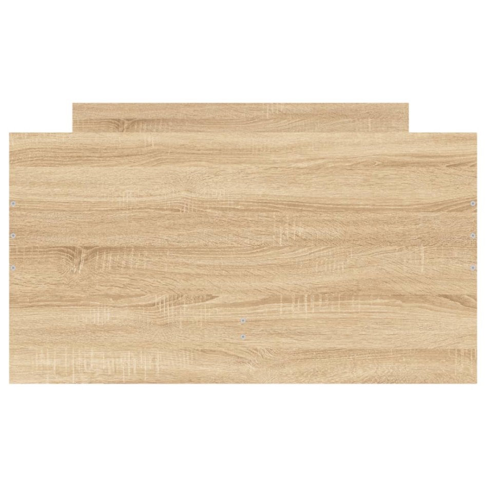 Estructura de cama con cajones roble Sonoma 75x190