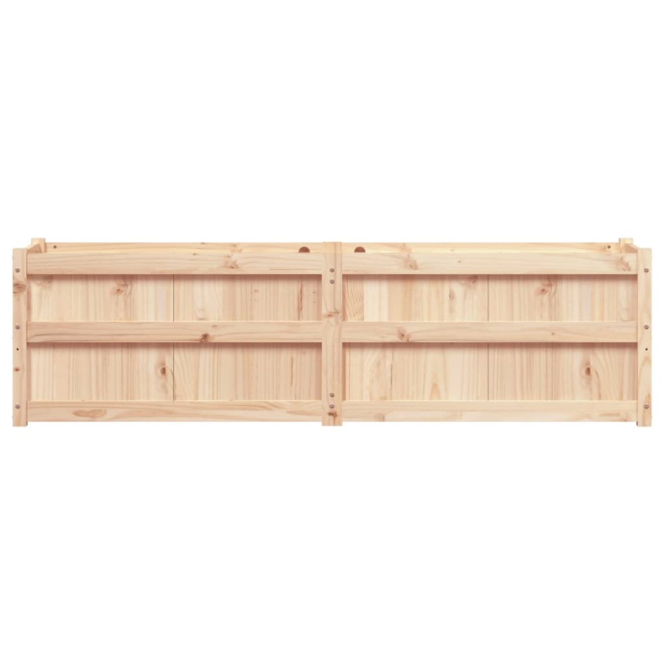 Jardinera de madera maciza de pino 180x50x50