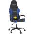 Silla gaming de masaje cuero sintético negro y