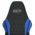 Silla gaming de masaje cuero sintético negro y