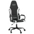 Silla gaming de masaje cuero sintético negro y