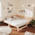 Sofá cama nido madera maciza de pino 90x200