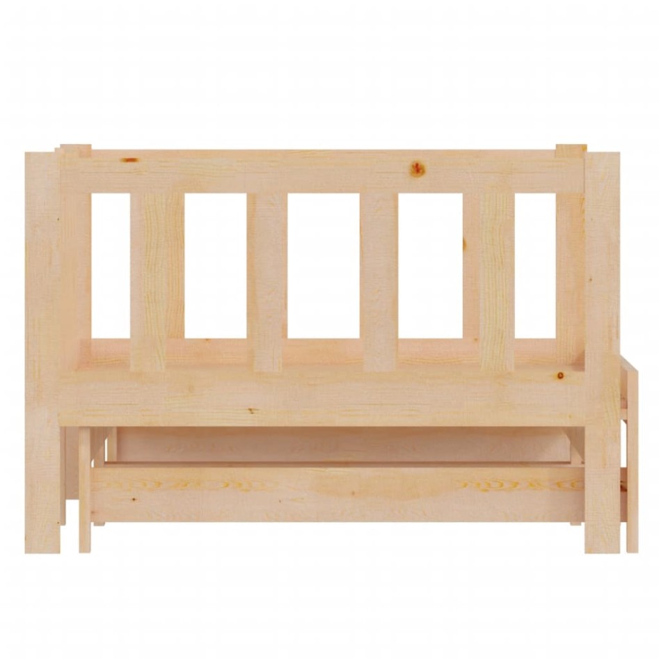 Sofá cama nido madera maciza de pino 90x200