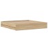 Cama con cajones madera ingeniería roble Sonoma 180x200