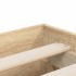 Cama con cajones madera ingeniería roble Sonoma 180x200