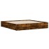 Cama con cajones madera de ingeniería roble ahumado 160x200