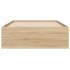 Cama con cajones madera ingeniería roble Sonoma 100x200