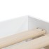 Cama con cajones madera de ingeniería blanca 90x200