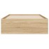 Cama con cajones madera ingeniería roble Sonoma 90x190