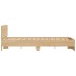 Estructura de cama con cabecero roble Sonoma 135x190