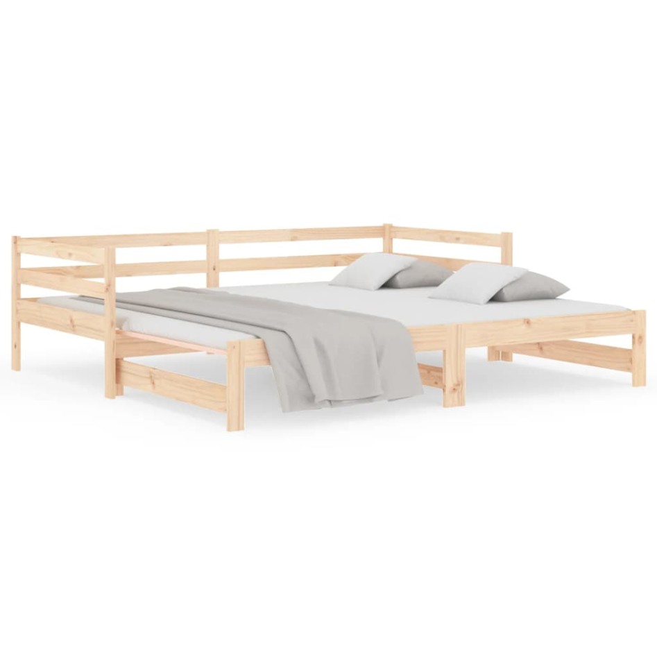Sofá cama nido madera maciza de pino 90x190