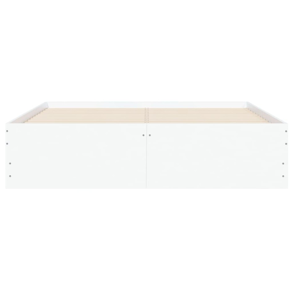 Cama con cajones madera de ingeniería blanco 120x200