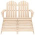 Otomana Adirondack de jardín 2 plazas madera de