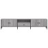 Mueble de TV cajón madera ingeniería gris Sonoma 200x25x44