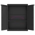 Armario de almacenaje exterior PP negro 65x37x85