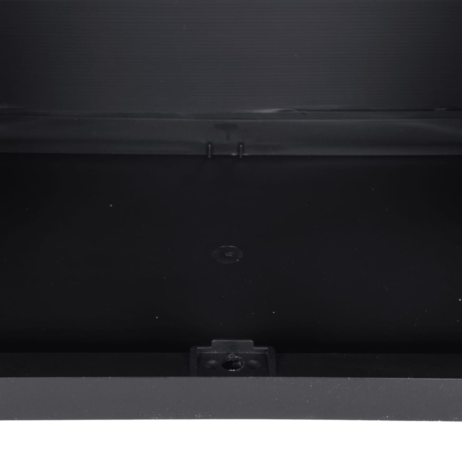 Armario de almacenaje exterior PP negro 65x37x165