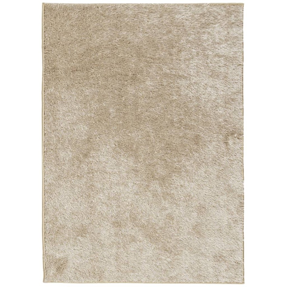 Alfombra pelo largo aspecto brillante ISTAN beige 240x340