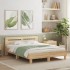 Cama con cabecero madera de ingeniería roble Sonoma 150x200