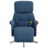 Sillón reclinable de masaje con reposapiés tela