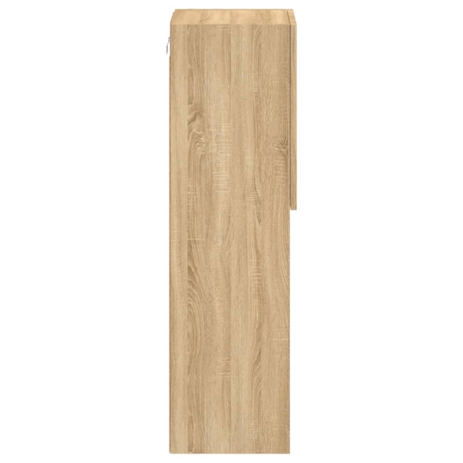 Muebles de TV con luces LED 2 uds roble Sonoma 30,5x30x102