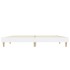 Estructura de cama madera contrachapada blanca 135x190