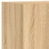 Muebles TV pared con LED 5 pzas madera ingeniería roble