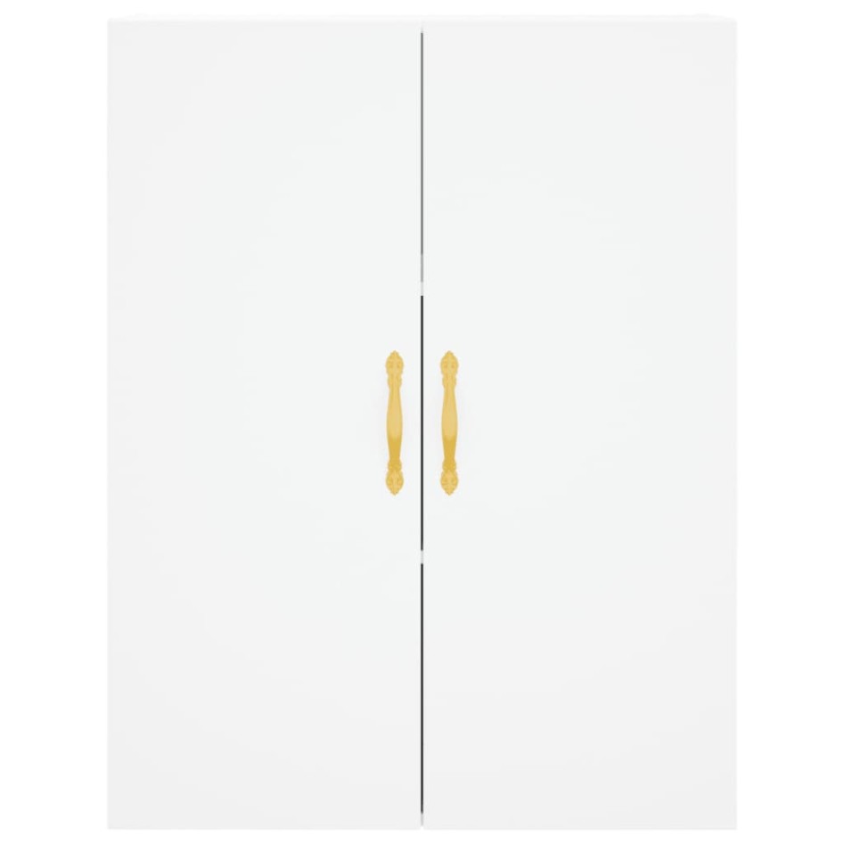 Aparador alto madera contrachapada blanco 69,5x34x180