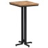 Mesa alta de bar teca reciclada maciza 55x55x110