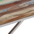 Mesa de centro acero inox plateado y madera maciza