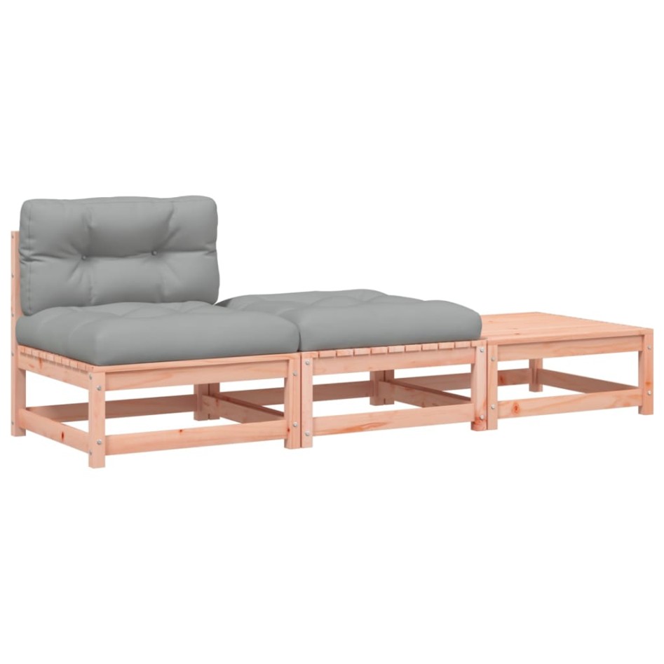 Sofá de jardín sin reposabrazos con cojines y