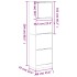 Mueble zapatero con 4 cajones abatibles blanco 60x42x204